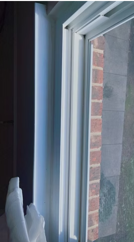 Clean interior window frame and track